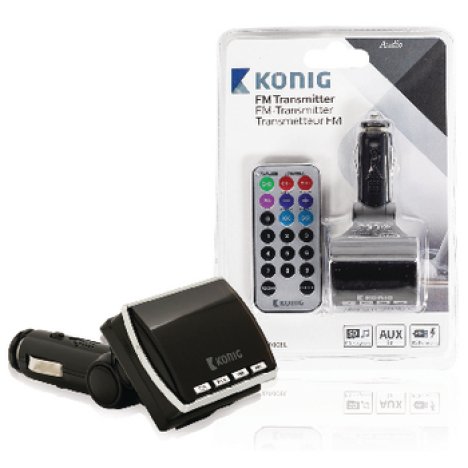 Modulator FM negru cu telecomanda, Konig